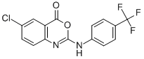 6-CHLORO-2-[4-(TRIFLUOROMETHYL)ANILINO]-4H-3,1-BENZOXAZIN-4-ONE CAS#: 477859-08-8