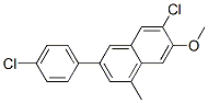 6-Chloro-3-[4-chlorophenyl]-7-methoxy-1-methylnaphthalene CAS#: 55614-40-9