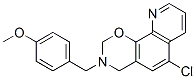 6-Chloro-3-(4-methoxybenzyl)-3,4-dihydro-2H-[1,3]oxazino[5,6-h]quinoli ne CAS#: 50595-08-9