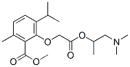 (6-Isopropyl-2-methoxycarbonyl-3-methylphenoxy)acetic acid 2-dimethylamino-1-methylethyl ester CAS#: 53206-86-3