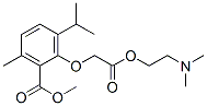 (6-Isopropyl-2-methoxycarbonyl-3-methylphenoxy)acetic acid 2-(dimethylamino)ethyl ester CAS#: 52073-09-3