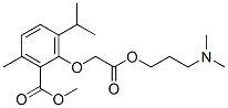 (6-Isopropyl-2-methoxycarbonyl-3-methylphenoxy)acetic acid 3-(dimethylamino)propyl ester CAS#: 53206-87-4