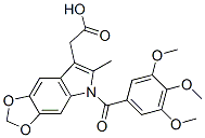 6-Methyl-5-(3,4,5-trimethoxybenzoyl)-5H-1,3-dioxolo[4,5-f]indole-7-acetic acid CAS#: 50332-06-4