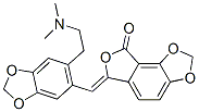 6-[(Z)-[6-[2-(Dimethylamino)ethyl]-1,3-benzodioxol-5-yl]methylene]furo[3,4-e]-1,3-benzodioxol-8(6H)-one CAS#: 59614-38-9