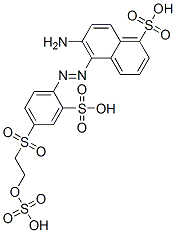 6-amino-5-[[2-sulpho-4-[[2-(sulphooxy)ethyl]sulphonyl]phenyl]azo]naphthalene-1-sulphonic acid CAS#: 52371-97-8