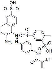 6-amino-5-[[4-[(2-bromo-1-oxoallyl)amino]-2-[(4-methyl-3-sulphophenyl)sulphonyl]phenyl]azo]naphthalene-2-sulphonic acid CAS#: 52683-87-1