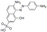 6-amino-5-[(4-aminophenyl)azo]-4-hydroxynaphthalene-2-sulphonic acid CAS#: 59836-94-1