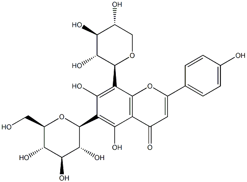 6-beta-D-Glucopyranosyl-8-beta-D-xylopyranosylapigenin CAS#: 59914-91-9
