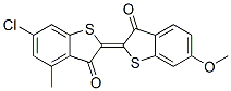 6-chloro-2-(6-methoxy-3-oxobenzo[b]thien-2(3H)-ylidene)-4-methylbenzo[b]thiophene-3(2H)-one CAS#: 6371-19-3