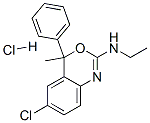 6-chloro-N-ethyl-4-methyl-4-phenyl-4H-3,1-benzoxazin-2-amine monohydrochloride CAS#: 56776-32-0