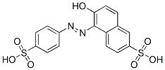 6-hydroxy-5-[(4-sulphophenyl)azo]naphthalene-2-sulphonic acid CAS#: 5859-11-0