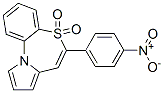 6-(p-Nitrophenyl)pyrrolo[2,1-d][1,5]benzothiazepine 5,5-dioxide CAS#: 43093-01-2
