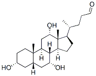 3α,7α,12α-Trihydroxy-5β-cholan-24-al CAS#: 6542-40-1