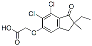 (6,7-Dichloro-2-ethyl-2-methyl-1-oxoindan-5-yl)oxyacetic acid CAS#: 54196-90-6