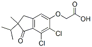 (6,7-Dichloro-2-isopropyl-2-methyl-1-oxoindan-5-yl)oxyacetic acid CAS#: 54197-01-2
