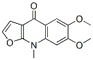 6,7-Dimethoxy-9-methylfuro[2,3-b]quinolin-4(9H)-one CAS#: 523-15-9