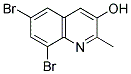 6,8-DIBROMO-2-METHYL-3-QUINOLINOL CAS#: 59869-01-1