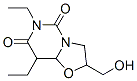 6,8-diethyl-2-hydroxymethyltetrahydrooxazolo(3,2-c)pyrimidine-5,7-(4H,6H)-dione CAS#: 58137-53-4