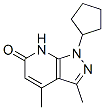 6H-Pyrazolo[3,4-b]pyridin-6-one,1-cyclopentyl-1,7-dihydro-3,4-dimethyl-(9CI) CAS#: 578743-92-7