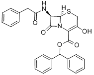 (6R,7R)-3-Hydroxy-8-oxo-7-[(phenylacetyl)amino]-5-thia-1-azabicyclo[4.2.0]oct-2-ene-2-carboxylic acid diphenyl methyl ester CAS#: 54639-48-4