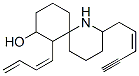 7-[(1Z)-1,3-Butadienyl]-2-[(2Z)-2-penten-4-ynyl]-1-azaspiro[5.5]undeca n-8-ol CAS#: 55475-52-0