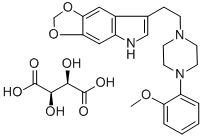 7-[2-[4-(2-Methoxyphenyl)-1-piperazinyl]ethyl]-5H-1,3-dioxolo[4, 5-f]i ndole tartrate CAS#: 5591-43-5