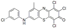 7-[(3-Chlorophenyl)amino]-1,2,4-trichloro-9-methyl-3H-phenothiazin-3-one CAS#: 6379-03-9