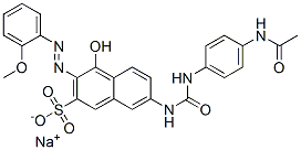 7-[[[[4-(Acetylamino)phenyl]amino]carbonyl]amino]-4-hydroxy-3-[(2-methoxyphenyl)azo]-2-naphthalenesulfonic acid sodium salt CAS#: 6417-30-7