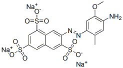 7-(4-Amino-5-methoxy-2-methylphenylazo)-1,3,6-naphthalenetrisulfonic acid trisodium salt CAS#: 54547-21-6