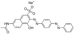 7-Acetylamino-4-hydroxy-3-[[4-(phenylazo)phenyl]azo]naphthalene-2-sulfonic acid sodium salt CAS#: 5873-17-6