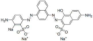 7-Amino-3-[[4-[(4-amino-3-sodiosulfophenyl)azo]-1-naphthalenyl]azo]-4-hydroxynaphthalene-2-sulfonic acid sodium salt CAS#: 6226-99-9