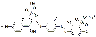 7-Amino-3-[[4-[(4-chloro-2-sodiosulfophenyl)azo]-3-methylphenyl]azo]-4-hydroxynaphthalene-2-sulfonic acid sodium salt CAS#: 6226-97-7