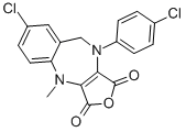 7-CHLORO-10-(4-CHLORO-PHENYL)-4-METHYL-9,10-DIHYDRO-4H-2-OXA-4,10-DIAZA-BENZO[F]AZULENE-1,3-DIONE CAS#: 535920-91-3