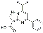7-DIFLUOROMETHYL-5-PHENYL-PYRAZOLO[1,5-A]PYRIMIDINE-3-CARBOXYLIC ACID CAS#: 438220-85-0