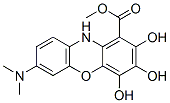 7-(Dimethylamino)-2,3,4-trihydroxy-10H-phenoxazine-1-carboxylic acid methyl ester CAS#: 6416-53-1