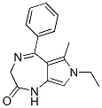 7-Ethyl-3,7-dihydro-6-methyl-5-phenylpyrrolo[3,4-e]-1,4-diazepin-2(1H)-one CAS#: 57435-92-4
