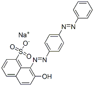 7-Hydroxy-8-[[4-(phenylazo)phenyl]azo]naphthalene-1-sulfonic acid sodium salt CAS#: 6226-73-9