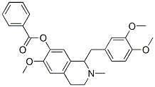 7-Isoquinolinol,  1-[(3,4-dimethoxyphenyl)methyl]-1,2,3,4-tetrahydro-6-methoxy-2-methyl-,  benzoate  (ester)  (9CI) CAS#: 47729-07-7