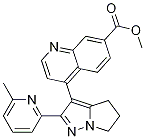 7-Quinolinecarboxylic acid, 4-[5,6-dihydro-2-(6-Methyl-2-pyridinyl)-4H-pyrrolo[1,2-b]pyrazol-3-yl]-, Methyl ester CAS#: 476475-45-3