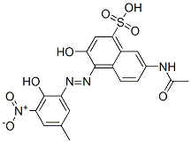 7-(acetylamino)-3-hydroxy-4-[(2-hydroxy-5-methyl-3-nitrophenyl)azo]naphthalene-1-sulphonic acid CAS#: 58890-64-5