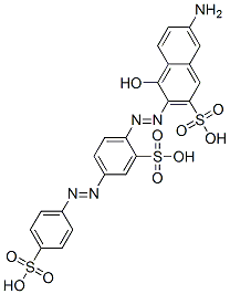 7-amino-4-hydroxy-3-[[2-sulpho-4-[(4-sulphophenyl)azo]phenyl]azo]naphthalene-2-sulphonic acid CAS#: 56499-46-8