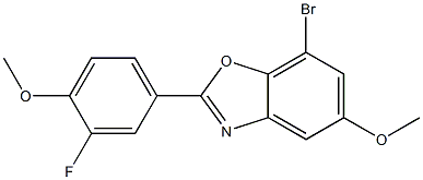 7-broMo-2-(3-fluoro-4-Methoxyphenyl)-5-Methoxy-1,3-benzoxazole CAS#: 544704-75-8