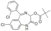 7-chloro-5-(2-chlorophenyl)-2,3-dihydro-2-oxo-1H-1,4-benzodiazepin-3-yl pivalate CAS#: 57773-81-6