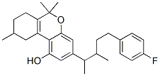 7,8,9,10-Tetrahydro-3-[4-(p-fluorophenyl)-1,2-dimethylbutyl]-6,6,9-trimethyl-6H-dibenzo[b,d]pyran-1-ol CAS#: 54540-72-6