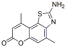 7H-Pyrano[2,3-g]benzothiazol-7-one,  2-amino-4,9-dimethyl- CAS#: 546144-86-9