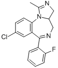 8-CHLORO-3A,4-DIHYDRO-6-(2-FLUOROPHENYL)-1-METHYL-3H-IMIDAZO[1,5-A][1,4]BENZO-DIAZEPINE CAS#: 59467-69-5