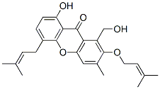 8-Hydroxy-1-hydroxymethyl-3-methyl-5-(3-methyl-2-butenyl)-2-[(3-methyl-2-butenyl)oxy]-9H-xanthen-9-one CAS#: 55812-93-6