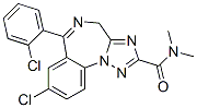 8-chloro-6-(2-chlorophenyl)-N,N-dimethyl-4H-1,2,4-triazolo(1,5-a)(1,4)benzodiazepine-2-carboxamide CAS#: 50330-59-1