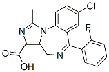 8-chloro-6-(o-fluorophenyl)-1-methyl-4H-imidazo[1,5-a][1,4]benzodiazepine-3-carboxylic acid CAS#: 59468-44-9