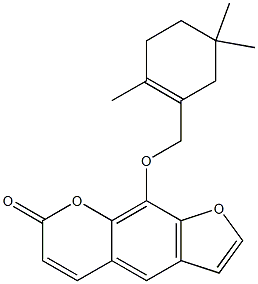 9-[(2,5,5-Trimethyl-1-cyclohexen-1-yl)methoxy]-7H-furo[3,2-g][1]benzopyran-7-one CAS#: 54278-74-9